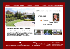 website design and development, photography, post cards