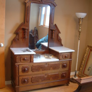 Walnut Victorian Dresser for sale