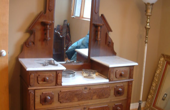 Walnut Victorian Dresser for sale