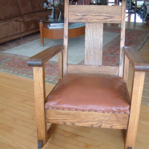 Antique Mission Oak Rocking Chair